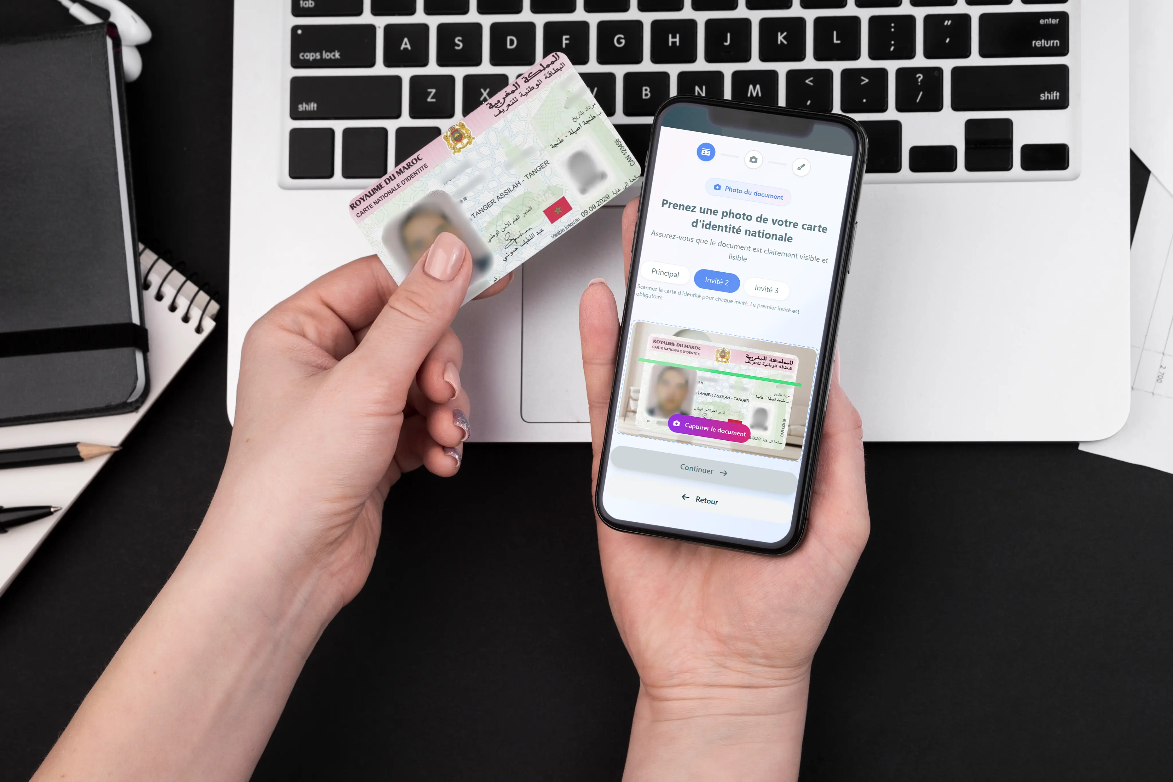 Vérification de la pièce d'identité